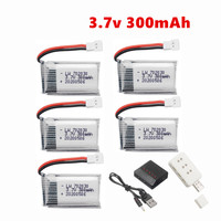3.7V 300mAh lipo battery For E55 FQ777 FQ17W DFD F180 FY530 U816 U830 H107 X11C Battery 20C 702030 For RC Quadcopter Spare Part