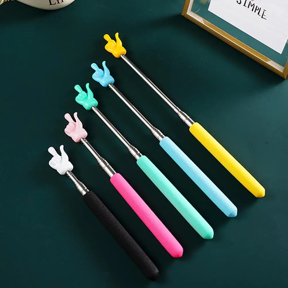 Puntero telescópico para profesores de 55cm, puntero de mano retráctil colorido para aula, puntero de lectura para niños, 1 ud.