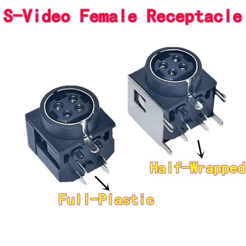 10PCS S-Video Female Receptacle 4-Pin DIN-4P Terminal Socket DIN-422 MPC-4-02 Wiring Plug