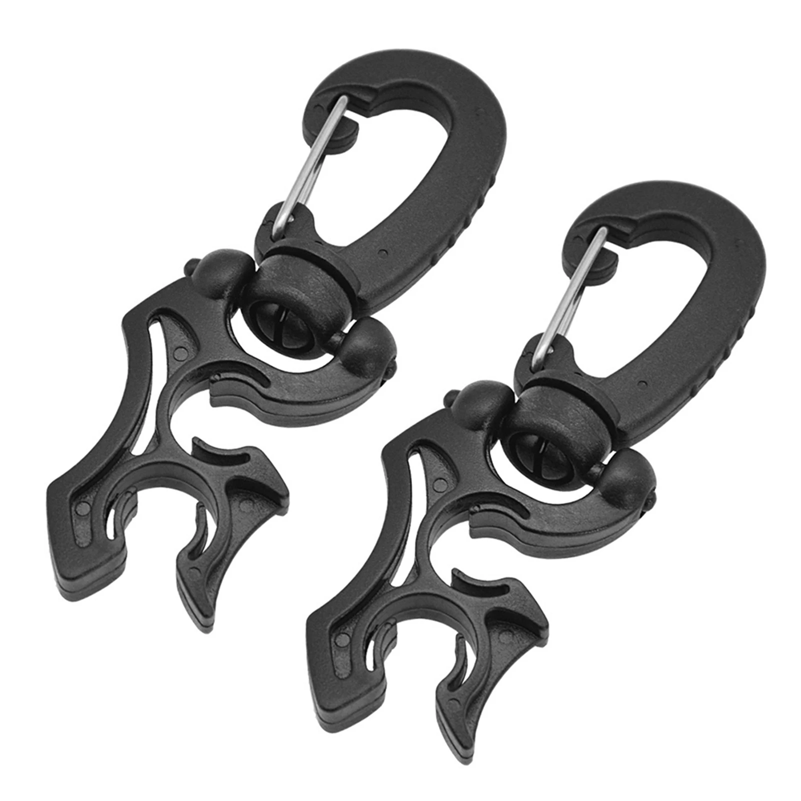 2 Pcs Scuba Diving Double BCD Regulator Hose Holder with Clip Suit for Low/High Pressure Hoses Regulators Gauges Snorkeling