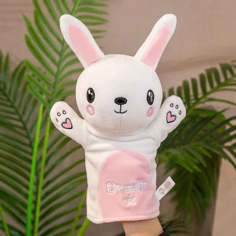 หุ่นมือการ์ตูนน่ารัก ของเล่นเด็ก ตุ๊กตาสัตว์น่ากอด ถุงมือหุ่นมือ ตุ๊กตาสัตว์นุ่มๆ ของขวัญวันเกิดเด็กๆ สุดฮา