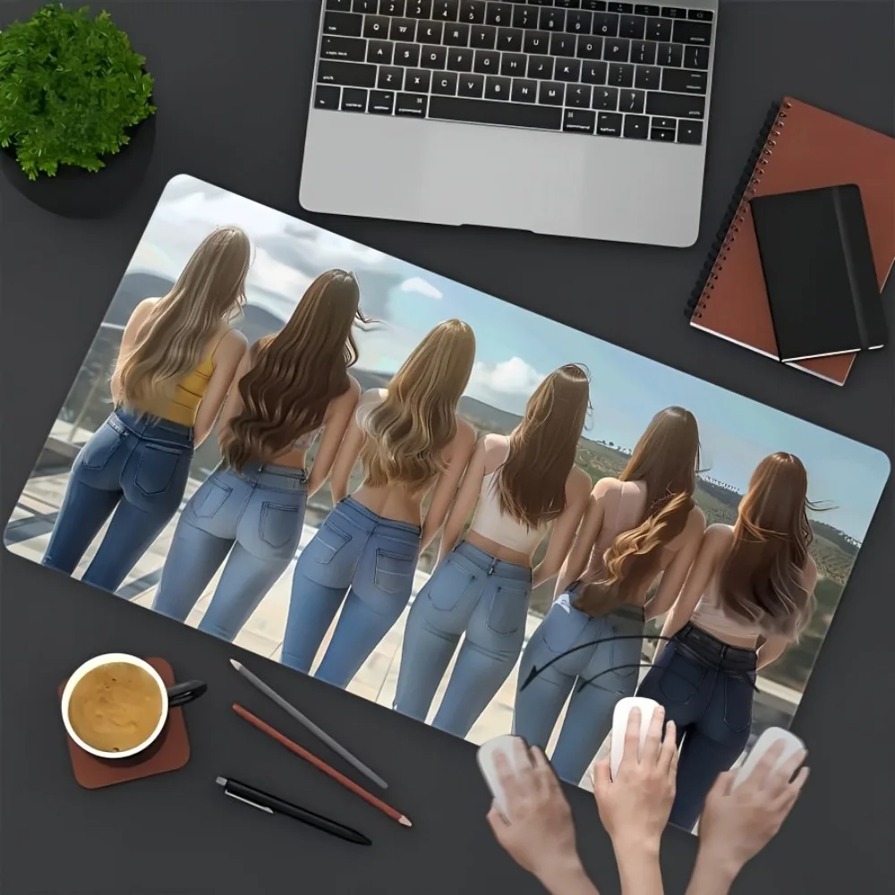 CIFBUY Extra Large Gaming Mouse Pad Mat, Non-Slip Rubber Base, Stitched Edges, Keyboard Pad for Office Home Workstation
