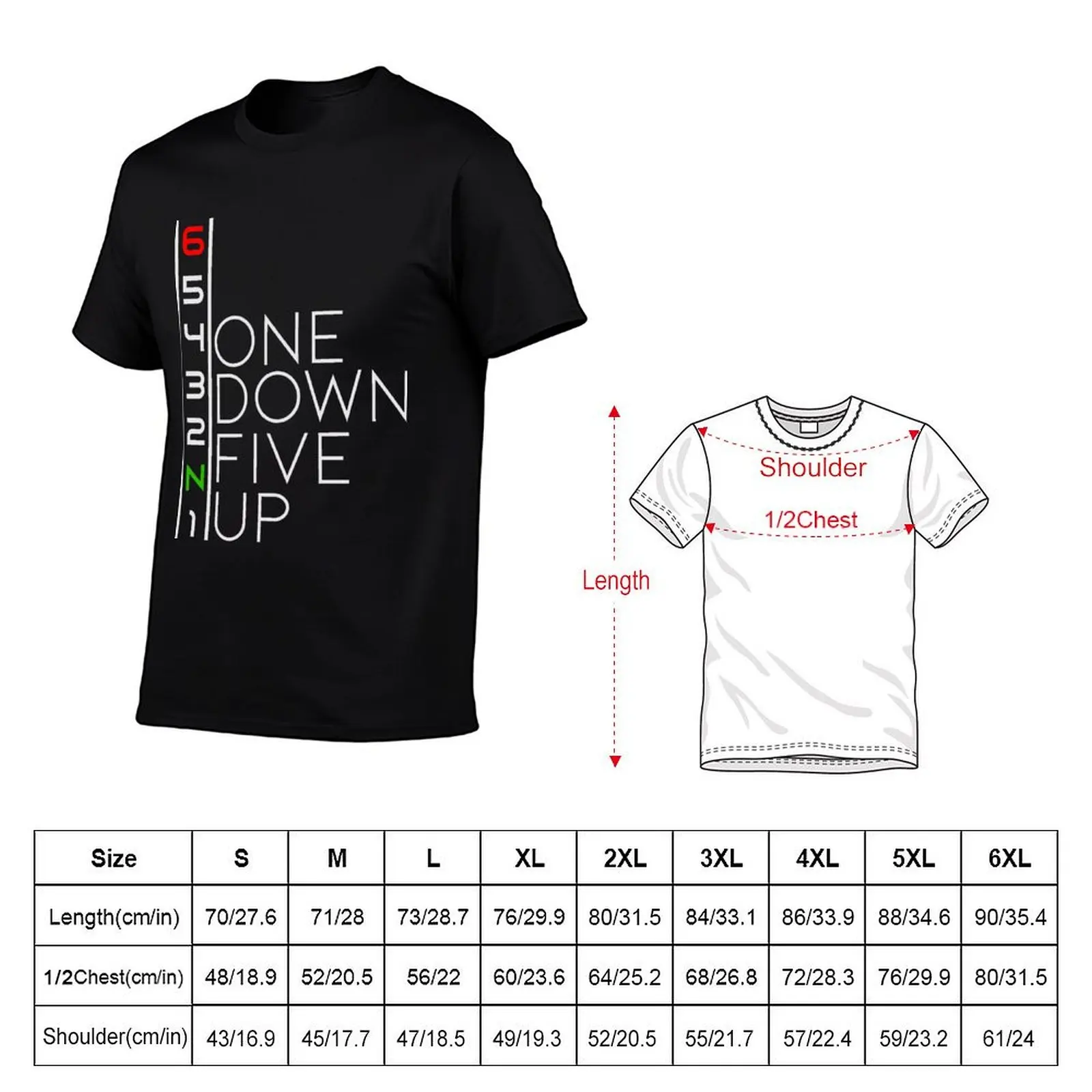 t t T-Shirt Five pack Down One shirts cotton Up funny 65432N1 shirt cotton