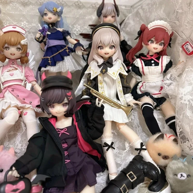 Neo Eden Mjd Doll Blind Box Light Nightmare Twin Series Pvc Movable Anime Action Figure Collection Toy Desktop Decor Mjd Gift
