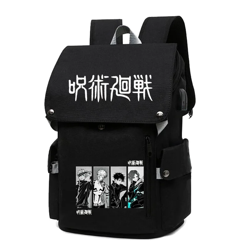 Jujutsu Kaisen Anime Backpack Primary And Middle School Students Boys Girls Schoolbag Women Men Large Capacity Laptop Backpack