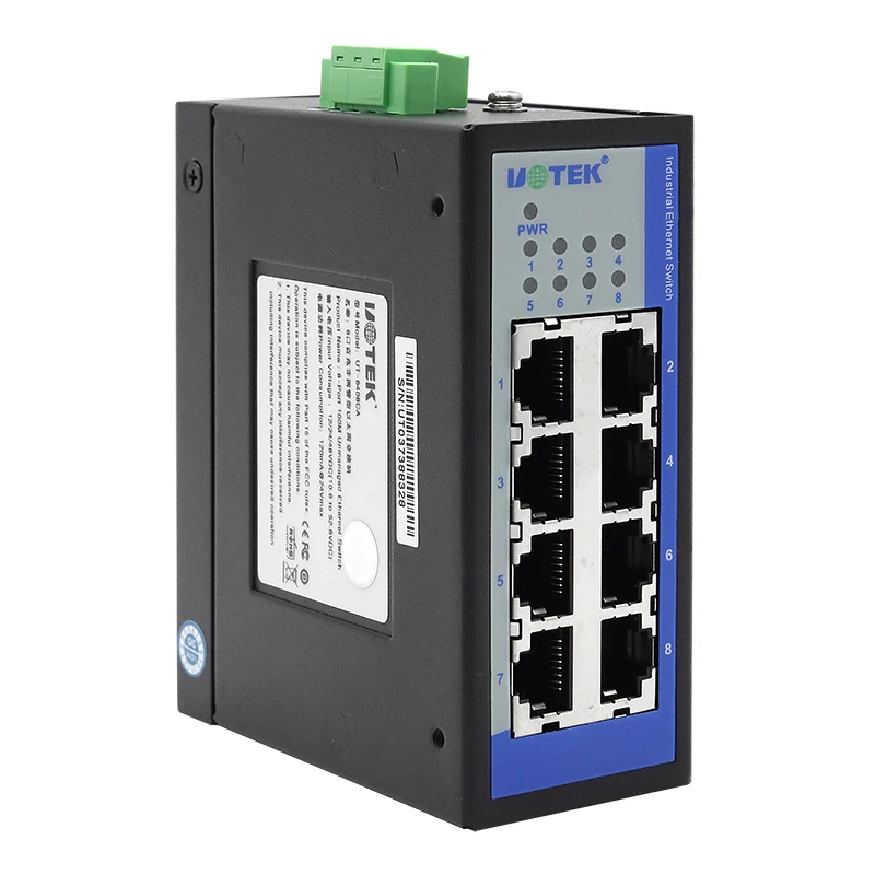 

UOTEK UT-6408CA 8-портовый неуправляемый Ethernet-коммутатор 100M