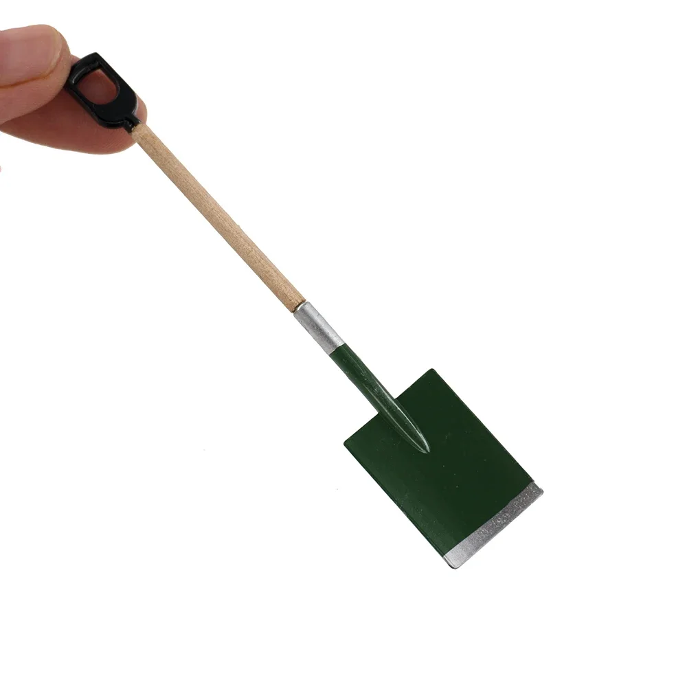 3 pezzi 1/12 accessori per casa delle bambole mini strumenti agricoli pala in miniatura rastrello zappa modello giocattolo per la decorazione della casa delle bambole ob11
