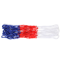 Basketball Hoop Basket Outdoor Sports Basketball Rim Net Standard Basketball Net Mesh All-Weather Tri-Color Sports Entertainment