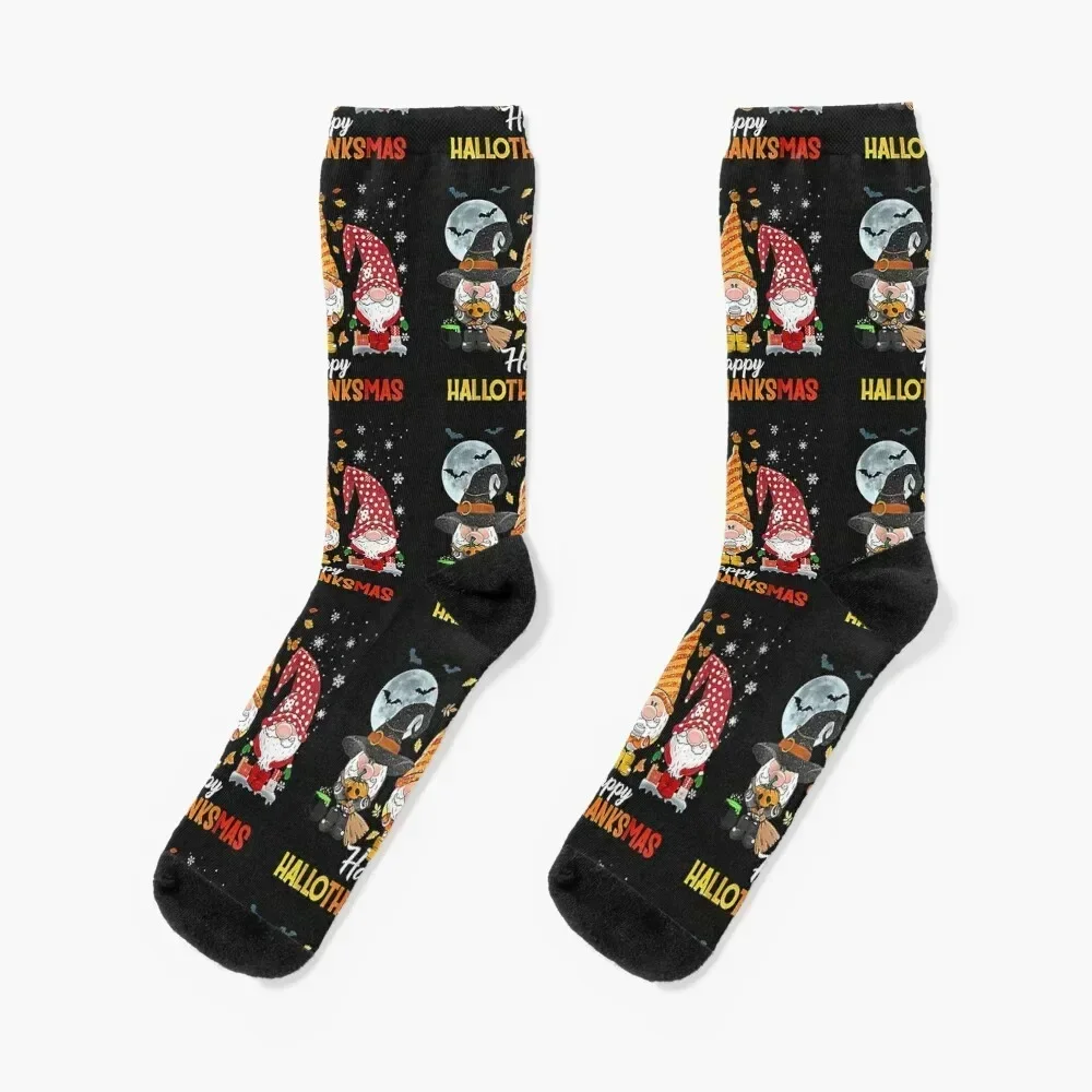 gnome halloween youtube Socks cute aesthetic colored Socks For Women Men's