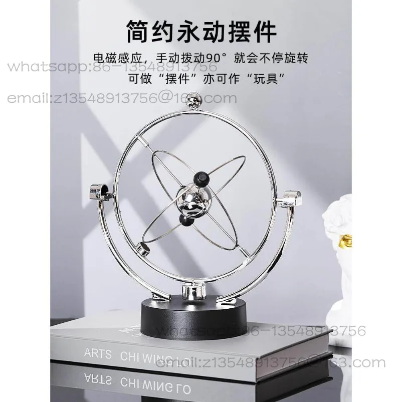 Chaos ornament perpetual machine instrument Newton pendulum billiard ball rocker Small handicraft office