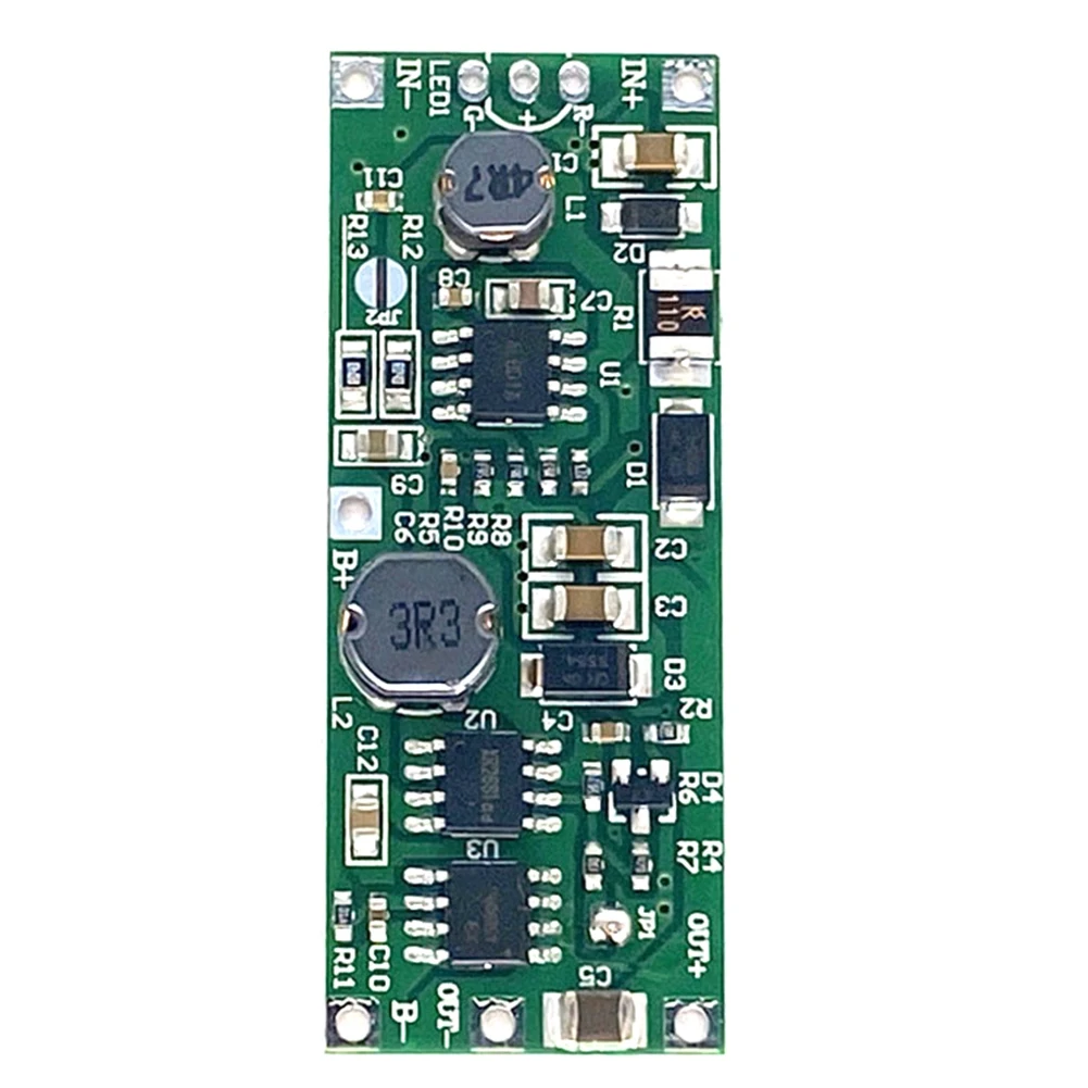 DC UPS Uninterruptible Module 3.7V Lithium Battery Charging and Discharging Boost 12V Power-Failure Boost Module