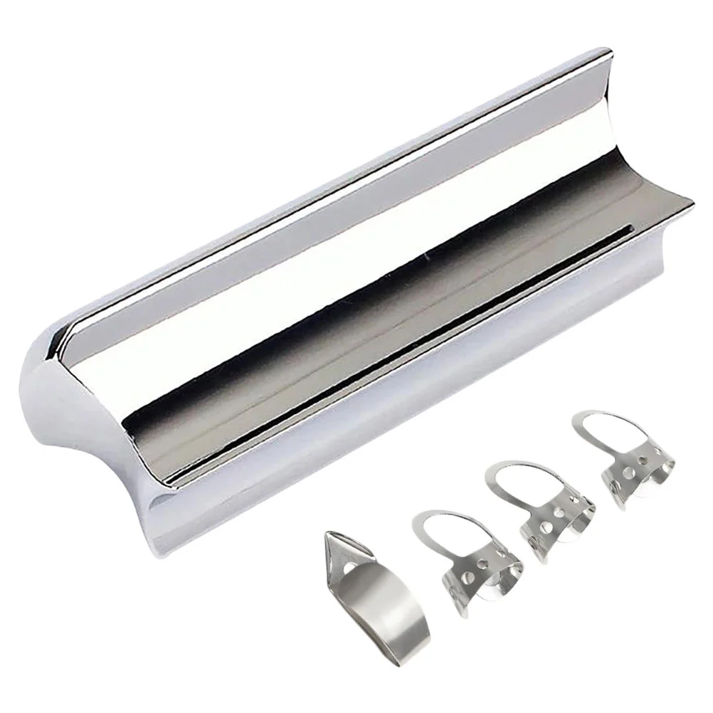 

5 Pcs Electric Guitar Slide Bar Stainless Steel Tone Bars for Acoustic Pedal Lap Sliders Guitar Accessories Bright Sound
