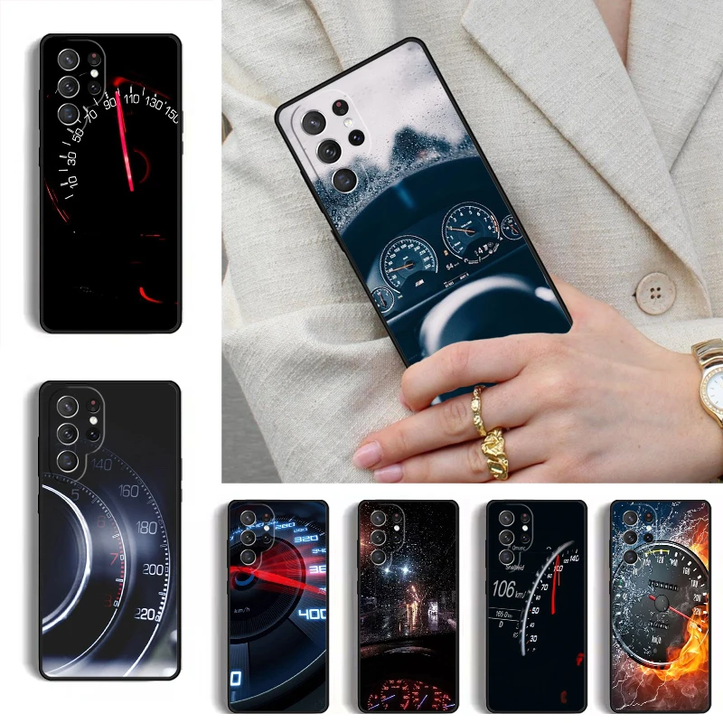 Car Speedometer Phone Case for Samsung Galaxy S26 S25 Ultra S24 S23 S22 S21 Plus Note 10 Bumper Cover