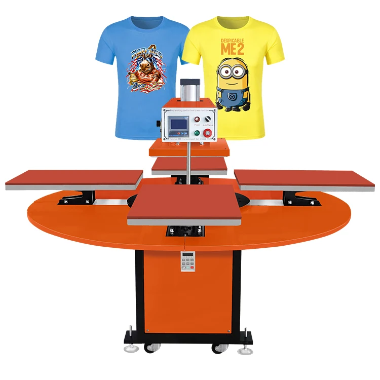 Customized 4-station Pneumatic Rotary Heat Transfer Machine