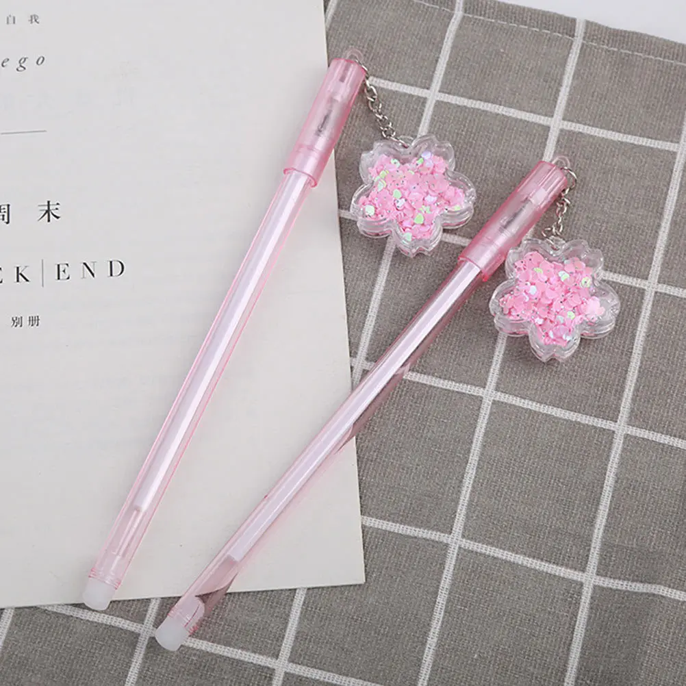 8Pcs Pendant Gel Pens Portable Smooth Writing Sign Pens Multi-Function School Supply Writing Pen Adorable Sign Pen