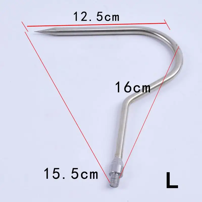 Stainless Steel Hook for Fruit Picking or Water Grass Cleaning 1 Piece S M or L