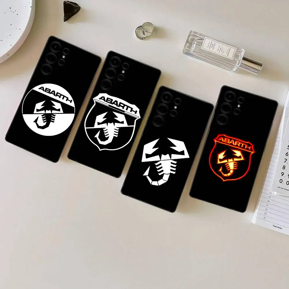 ABARTH Italy Car Phone Case For Samsung S 24 fe 25 Ultra plus 20 lite 21 30 22 23 24 22 Ultra 5G Fundas