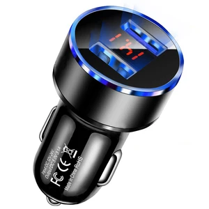 Bộ sạc xe hơi USB, Voltmeter LCD, ổ cắm bật lửa, bộ sạc xe hơi phổ quát, 2 cổng, 3.1A, 12-24V 12 Doanh số nhẹ hơn Voltimeter - №11