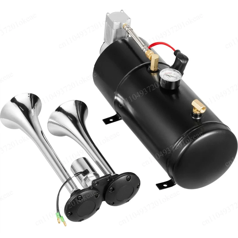 Durable Car  Pipe Air Compressor Horn Kit Modified Car Air Pump Air Flute Horn