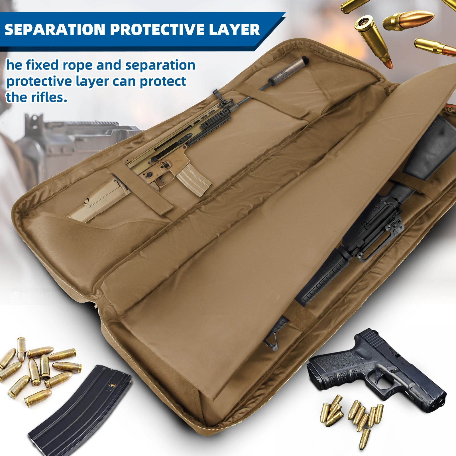 لينة بندقية حالة بندقية حقيبة حمل مقاومة اطلاق النار المدى التكتيكية مسدس تخزين في الهواء الطلق 36 "بوصة بندقية حالة المياه متعددة