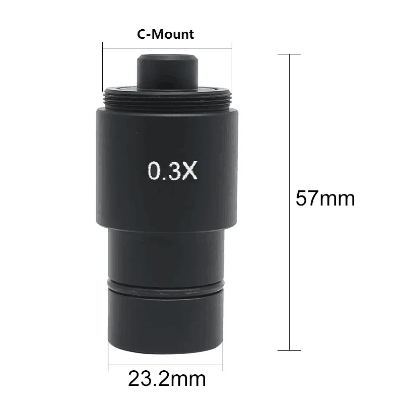 0.3X/0.4X/0.5X C-mount Adapter Lens f CCD CMOS Industrial Camera Digital Eyepiece Connected with Microscope Reduction Relay Lens