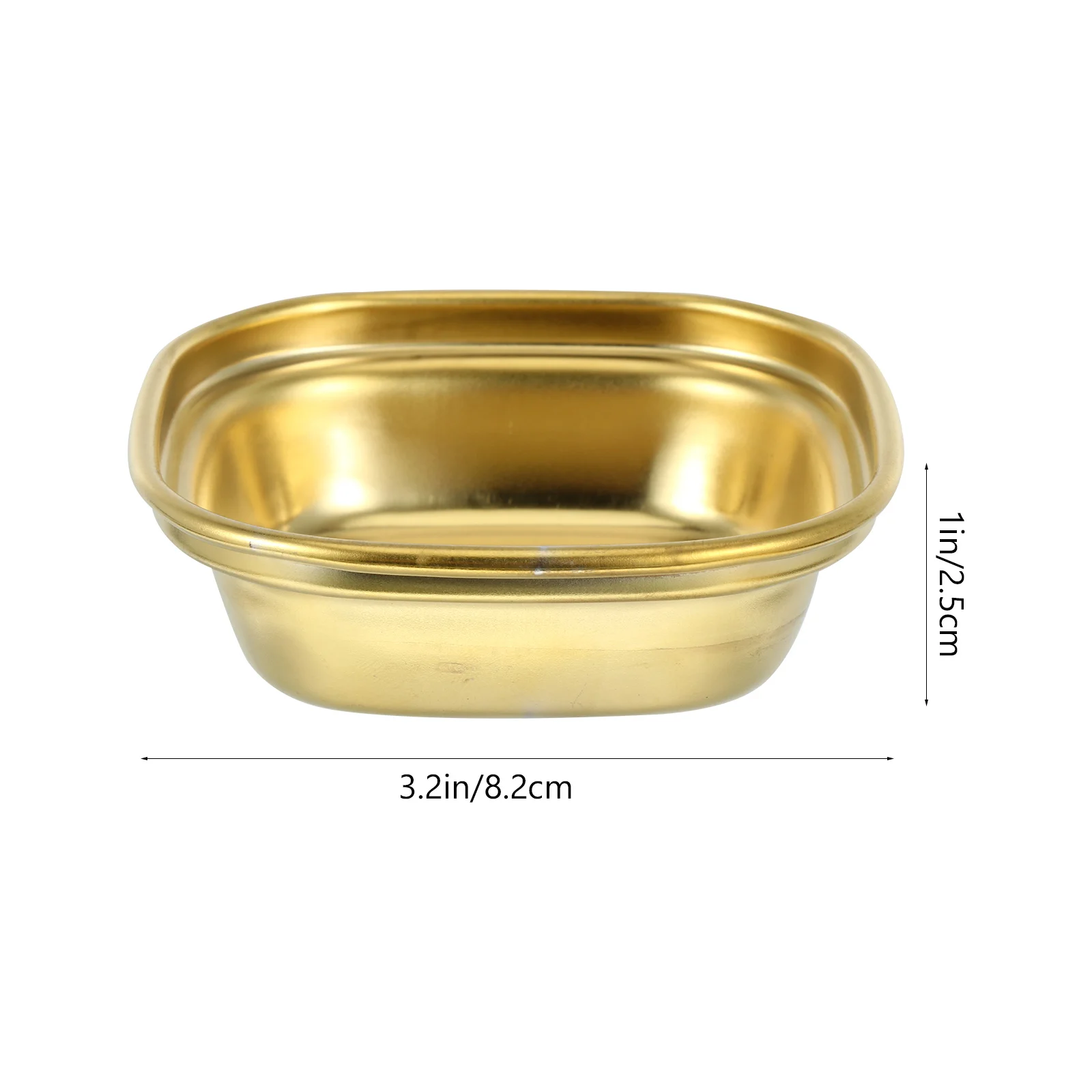 2 قطعة أطباق توابل من الفولاذ المقاوم للصدأ حافة ناعمة للمطبخ التخييم شواء نزهة طبق توابل وصلصة التوابل لوحة المقبلات