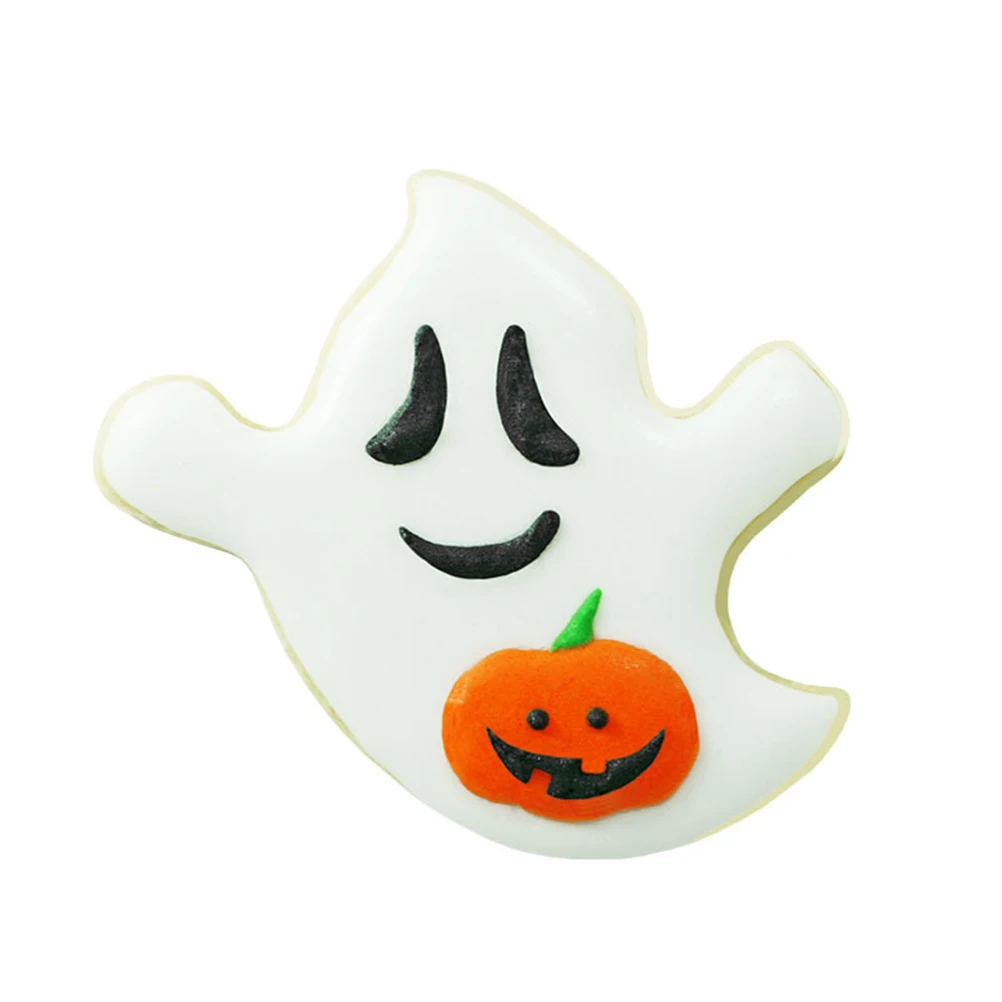 

2 Pcs Ghost Cookie Mold DIY Biscuits Die Cutting Stainless Steel Halloween Cutters