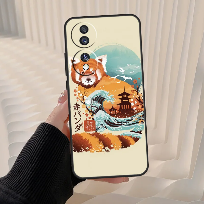 Red Panda For Honor Magic 7 5 6 8 Pro Case For Honor 200 400 70 90 Lite X8c X8b X9a X9b X9c X9d Win RT - view 6
