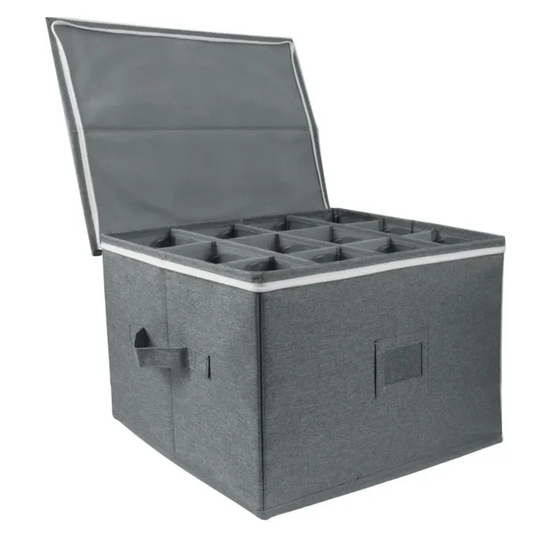 

Wine glass storage box Wine glass storage box with divider Wine box