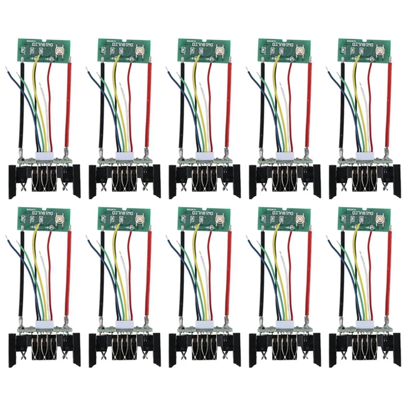 10PCS DCB200 18V 21V Li-Ion Battery PCB Charging Protection Circuit Board For Dewalt