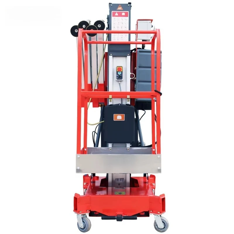 YG Customized Moving Aluminum Elevators Sole Mast Aerial Lifters Electric Work Platform