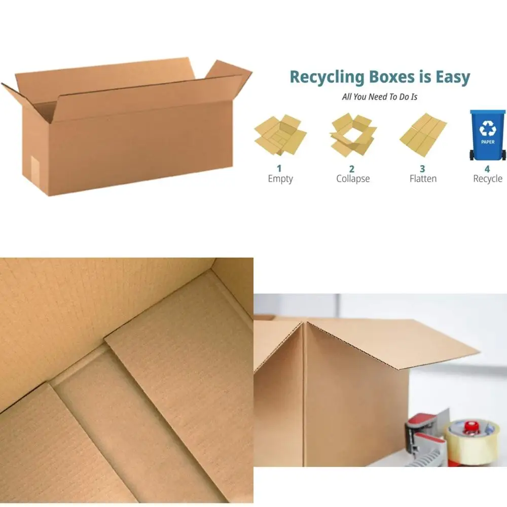 Гофрированные картонные коробки — 18x6x6 дюймов, упаковка из 100 коробок для доставки почтовых и перемещения