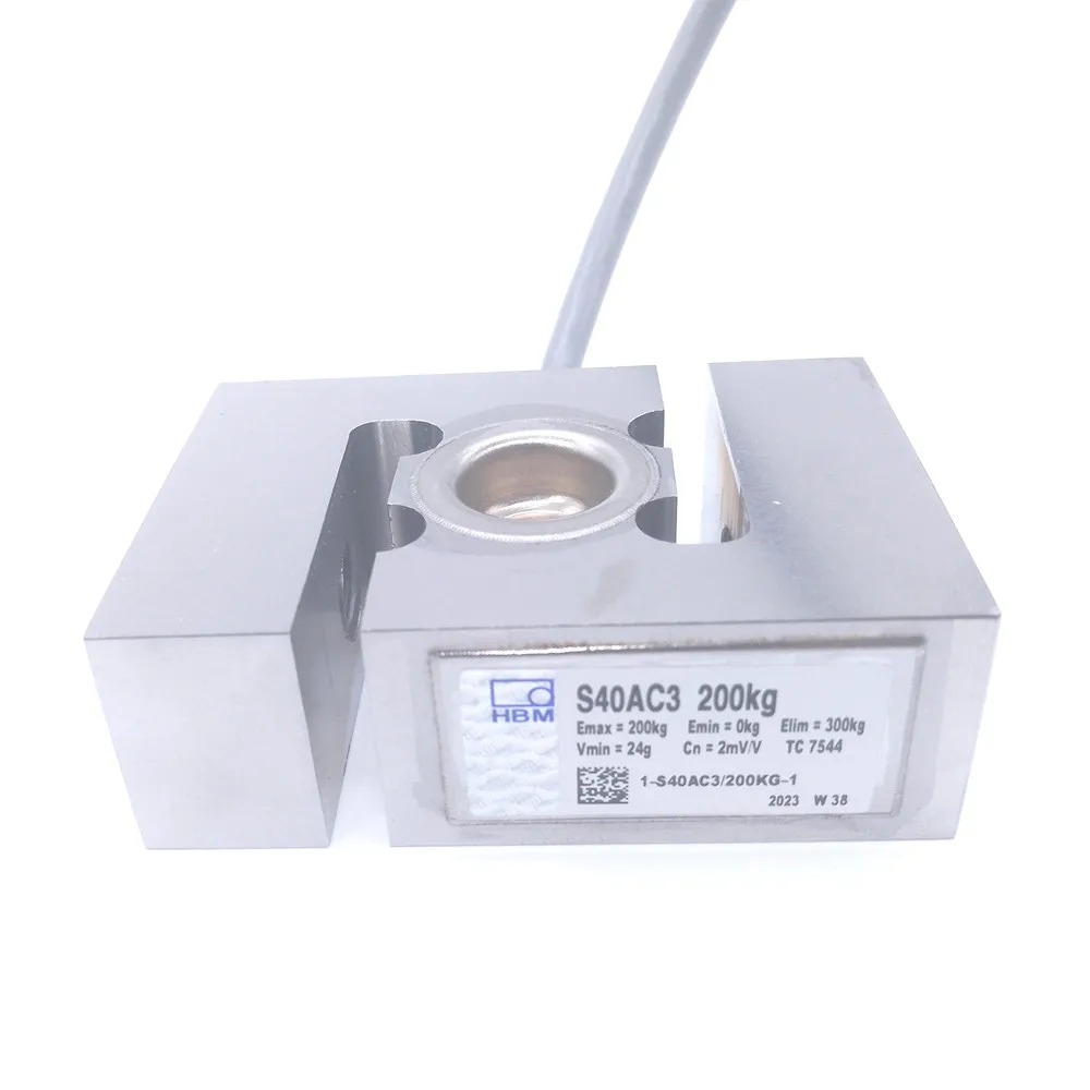 

HBM S40AC3 50kg 100kg 200kg 500kg 1t 2t 3t 5 tons S beam load cell