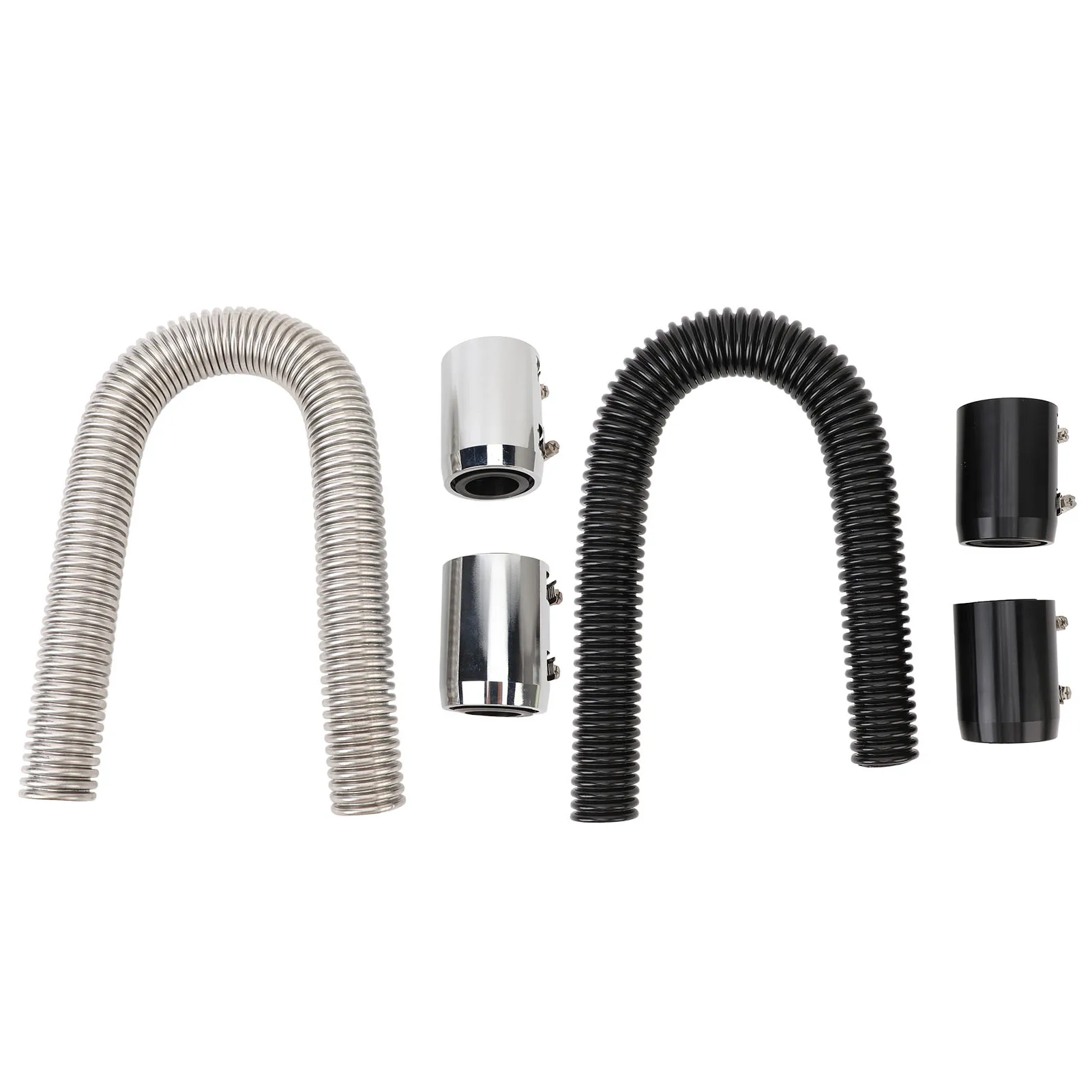 Radiator Hose 24in Stainless Steel Efficient Cooling Radiator Coolant Hose Kit for 1‑1/4in 1‑1/2in 1‑3/4in 1‑5/8in Radiator Neck