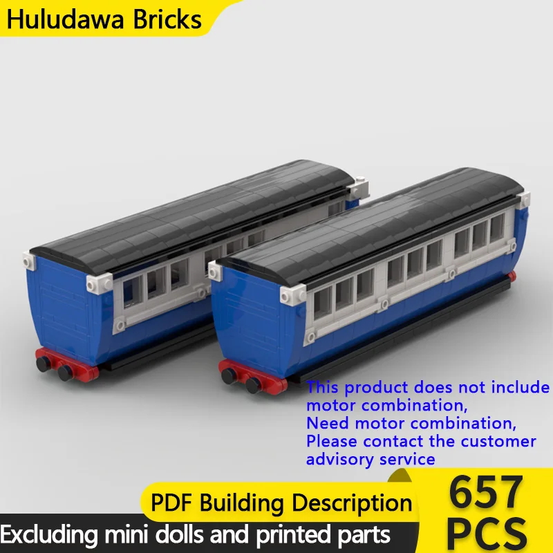 

City Car Model MOC Building Bricks Railway Bogie Passenger Train Modular Technology Children Holiday Gifts Assemble Toys Suit