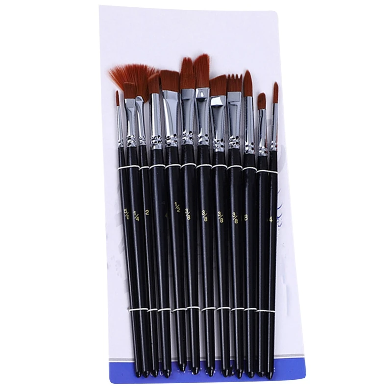 

24PCS Oil Paintbrush Copper Tube Aluminum Tube Nylon Hair Gouache Watercolor Paintbrush DIY Painting Tools