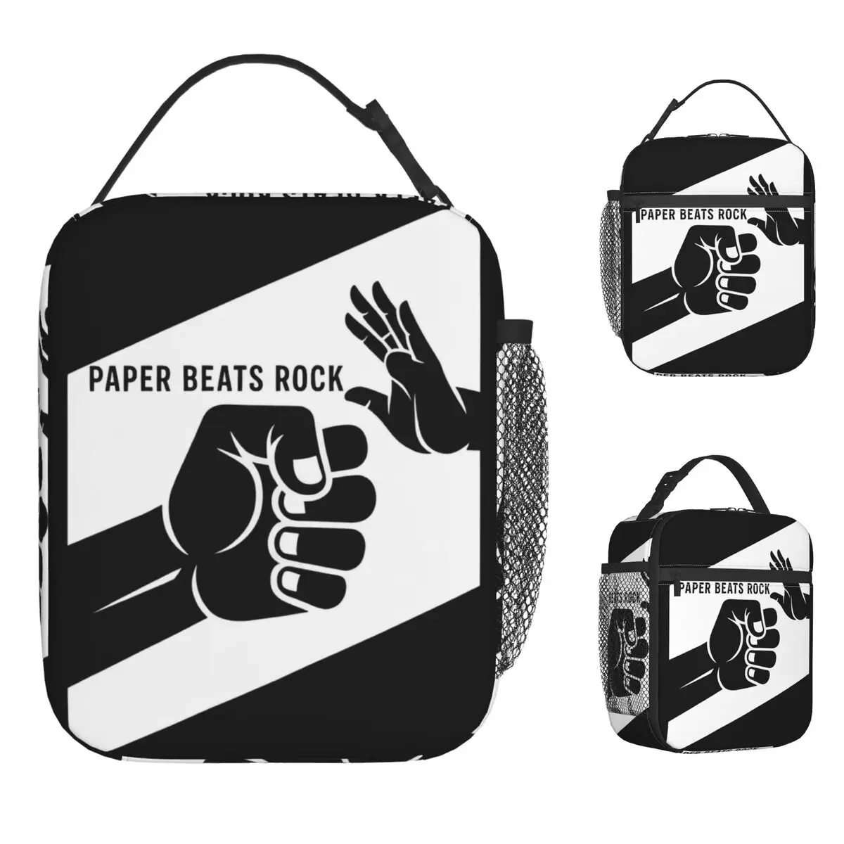 

Сумка-холодильник P-paper Beating Rock: эстетичный ланч-бокс для детей, удобная дорожная сумка-холодильник, водонепроницаемая дизайнерская сумка-тоут для еды