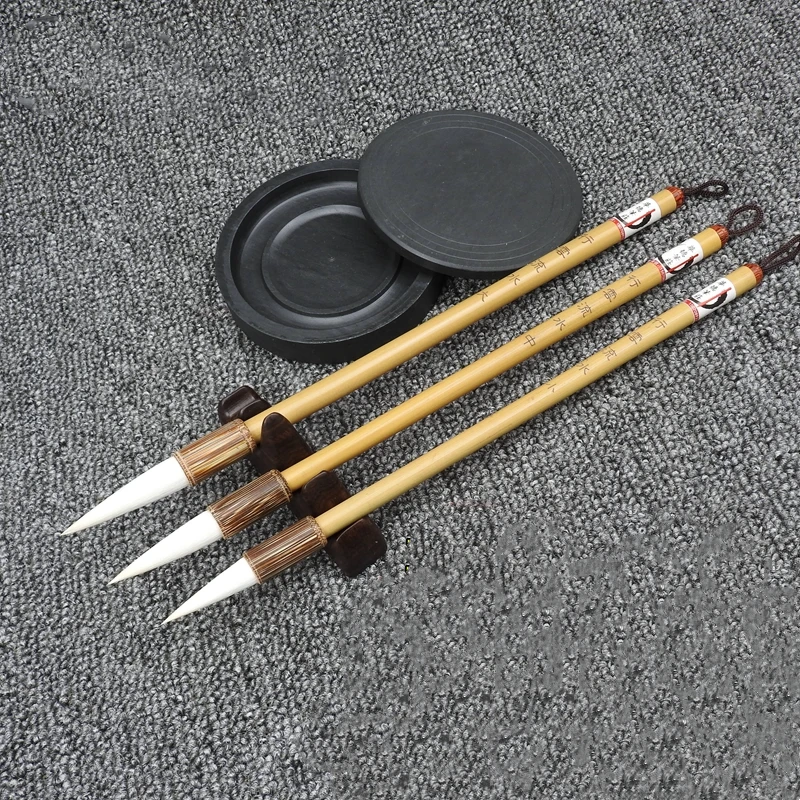 Woolen Hair Lian Brush Set Regular Script Official Script Calligraphy Brush Pen Student Adult Traditional Chinese Painting Brush