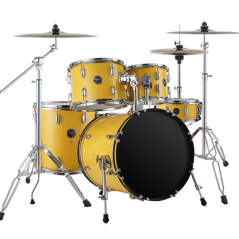 Professional level jazz drum set musical instrument acoustic drum kit for Professional drummer