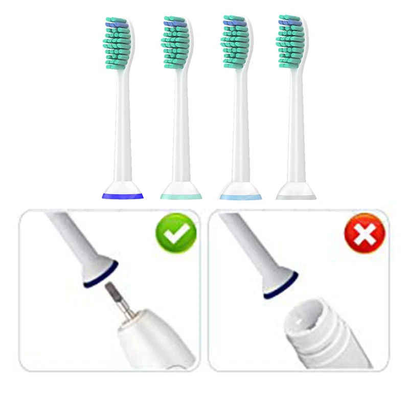 Escova de dentes elétrica cabeças para cuidados orais, cerdas Dupont macias, bicos para Philips HX3 6 9 série HX6014, substituição escova cabeças, 8 pcs