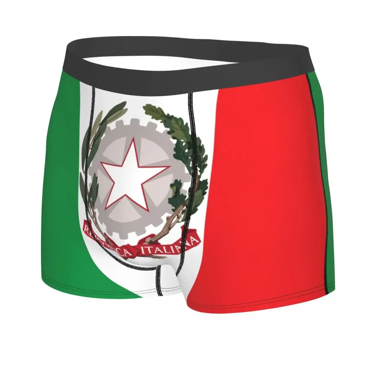 Custom Sexy Emblem Of Italy Boxers Shorts Panties Men's Underpants Stretch Italian Flag Briefs Underwear