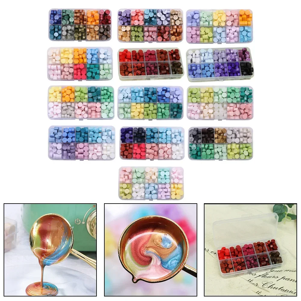 Exquisite Wax Seal Kit 200Pc Wax Seal Beads Sealing Wax Warmer Spoon Add a Touch of Class to Your Correspondence