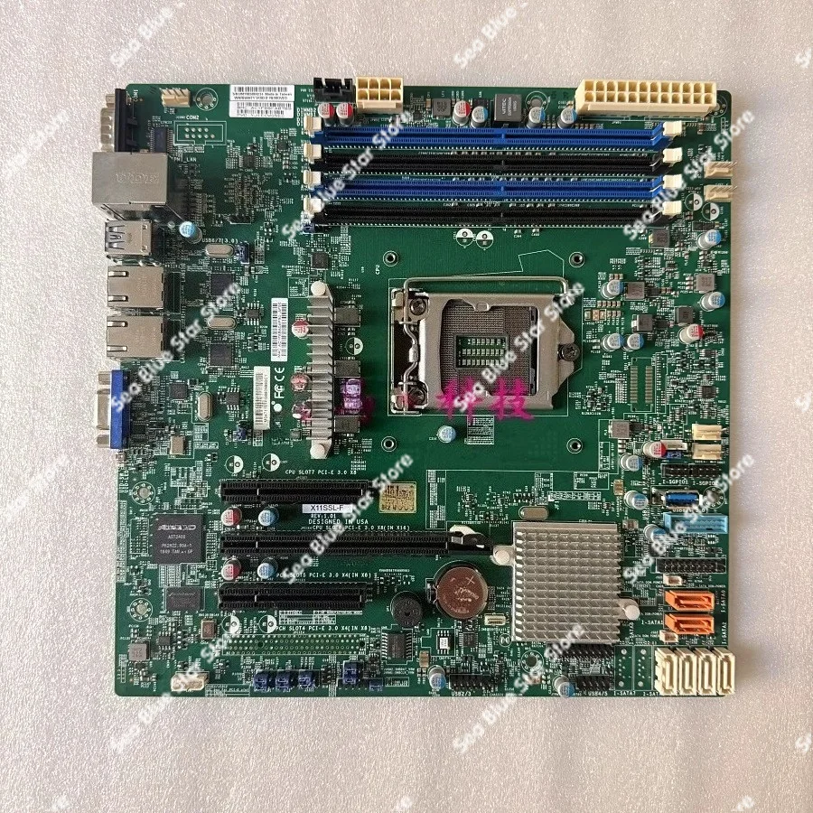 Industrial control main board X11SSL-F server main board Support Intel E3-1200V5 1151 pin CPU used disassembly main board
