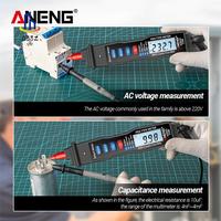 A33Z-ANENG A3003 Digital Multimeter Pen Type Meter 4000 Counts Non Contact AC/DC Voltage Resistance Capacitance Hz Tester Tool