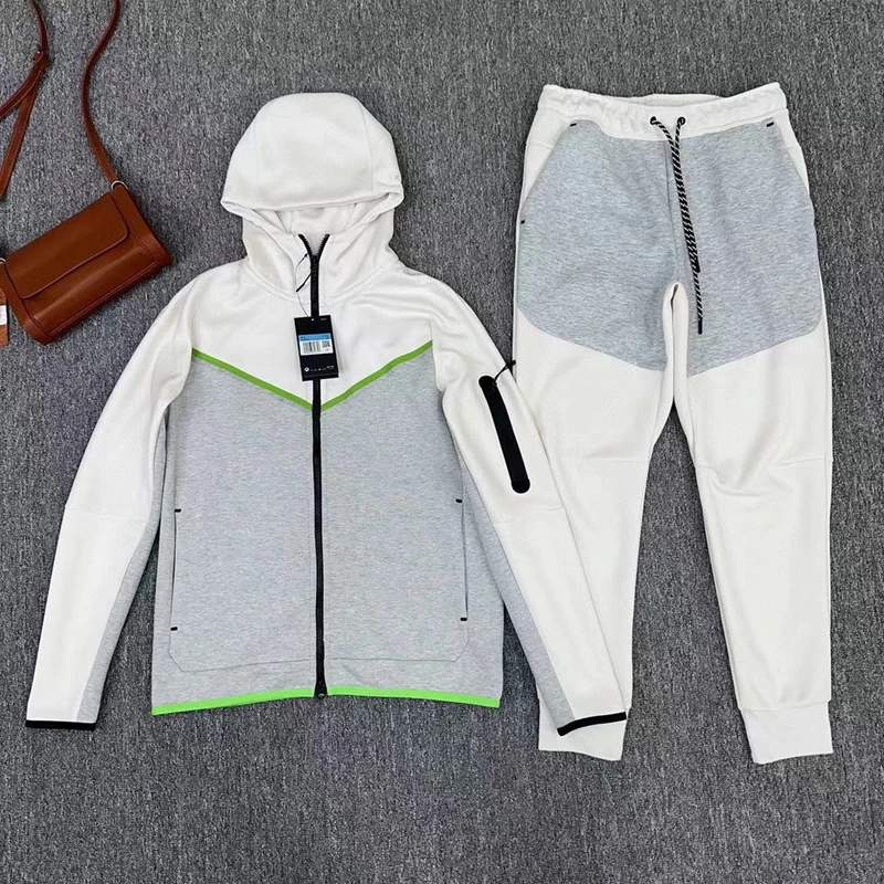 

2026 New Men's Top Set Slim-Fit Cardigan Hoodie High Quality Men's Sports FLEECE Winder Jacket Set Hoodie Set