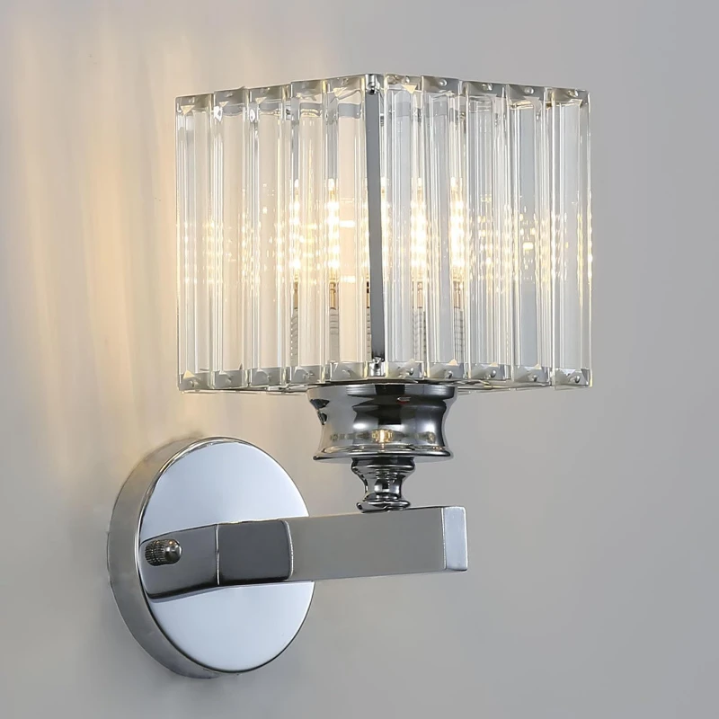 

Wall Lamp Bedroom Living Room Creative Corridor Postmodern Nordic Crystal Glass Indoor Fixture Wall Sconces for Home Decoration