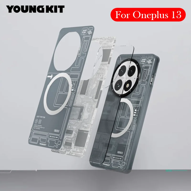 

Чехол YOUNGKIT для Oneplus 13, микроматовый чехол на заднюю панель для ONEPLUS 13 5 г