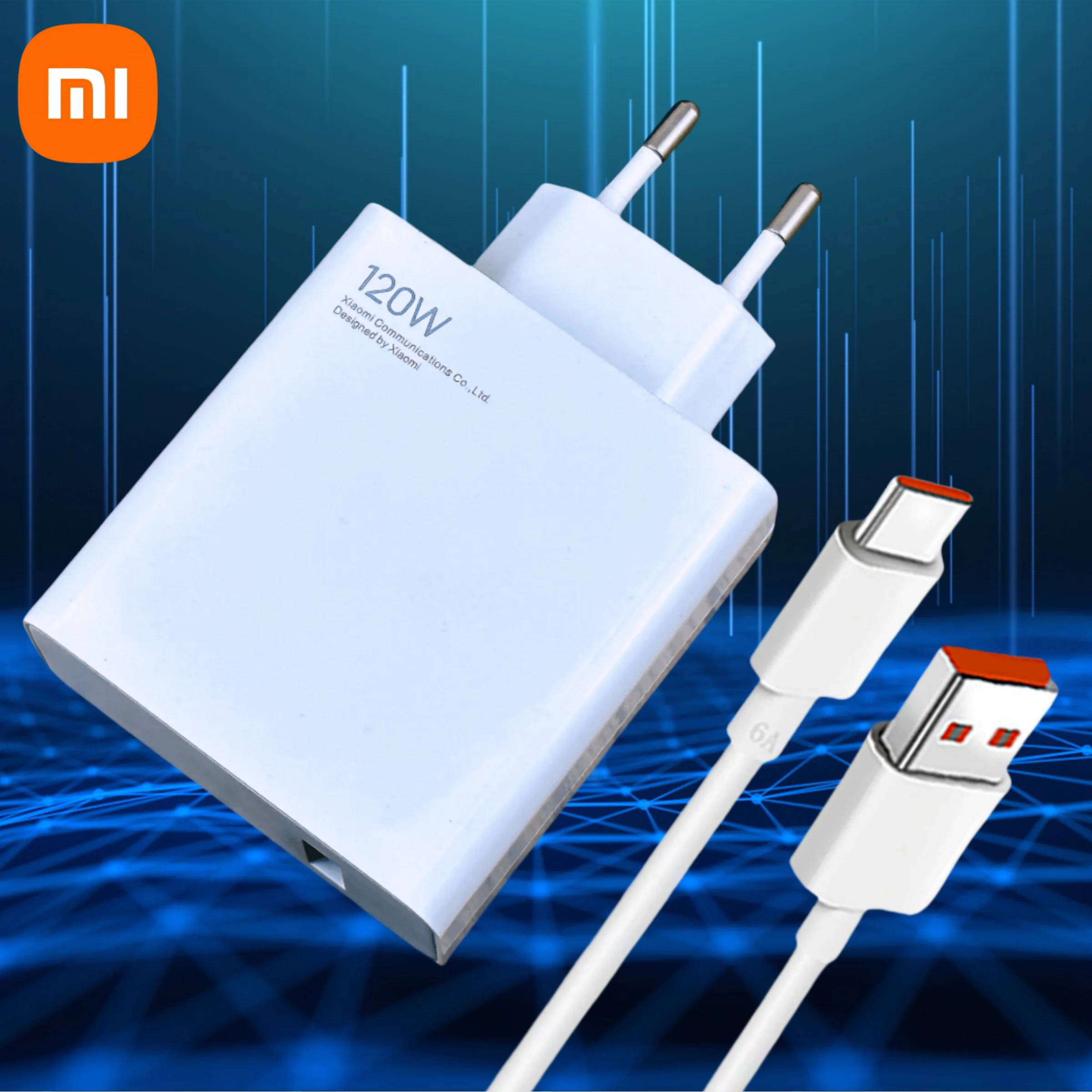 Original Xiaomi 120W Charger Fast Charge Hypercharge EU Adapter For MI 14 Ultra 13T Pro 12S 13 Redmi Note 13 12 Poco X6 6A Cable