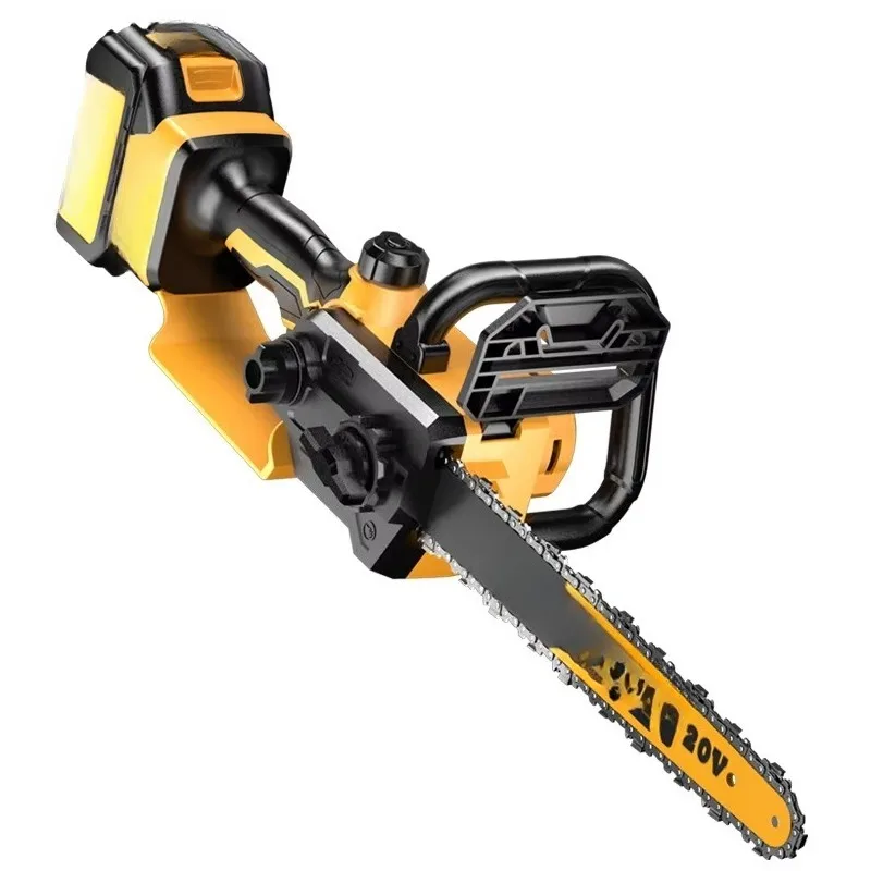 Cordless Lithium Battery Electric Chainsaw Brushless Motor Portable One Handed Saw For Outdoor Garden Tree Felling Log Cutting