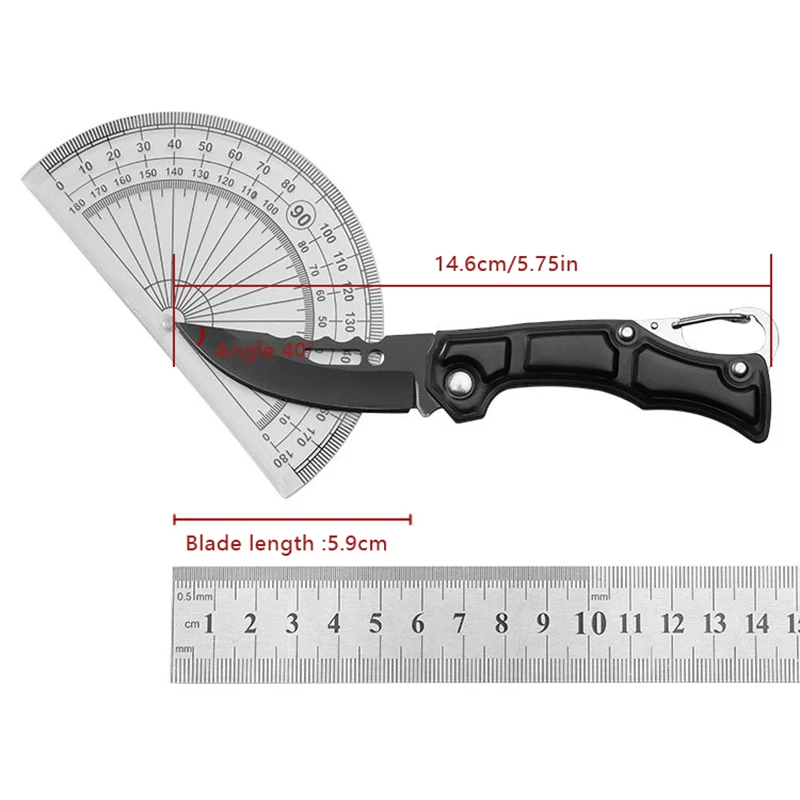 New Mini Outdoor Folding Knife Stainless Steel Camping Knife Portable Fruit Knife Key Mini Knife Popular